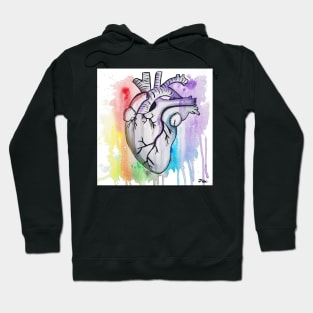 Bleeding Color Heart 2 Hoodie